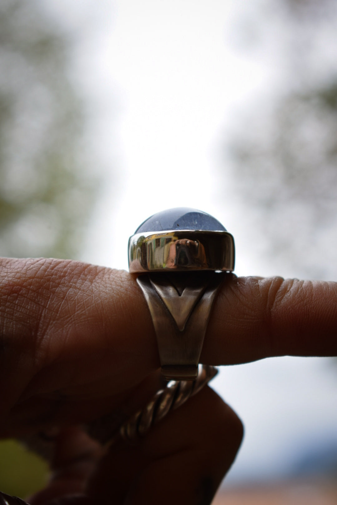 PRÉSENCE - Bague T57 Béryl bleu