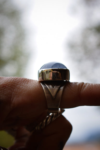 PRÉSENCE - Bague T57 Béryl bleu