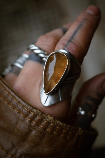 IMPÉRIALE - Bague réglable Topaze Impériale