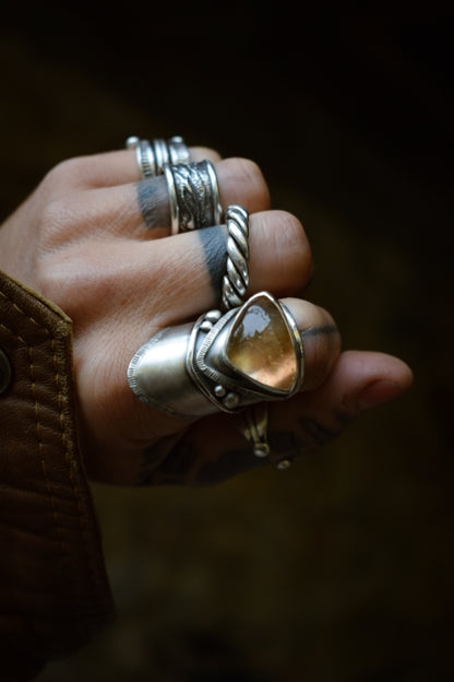 IMPÉRIALE - Bague réglable Topaze Impériale