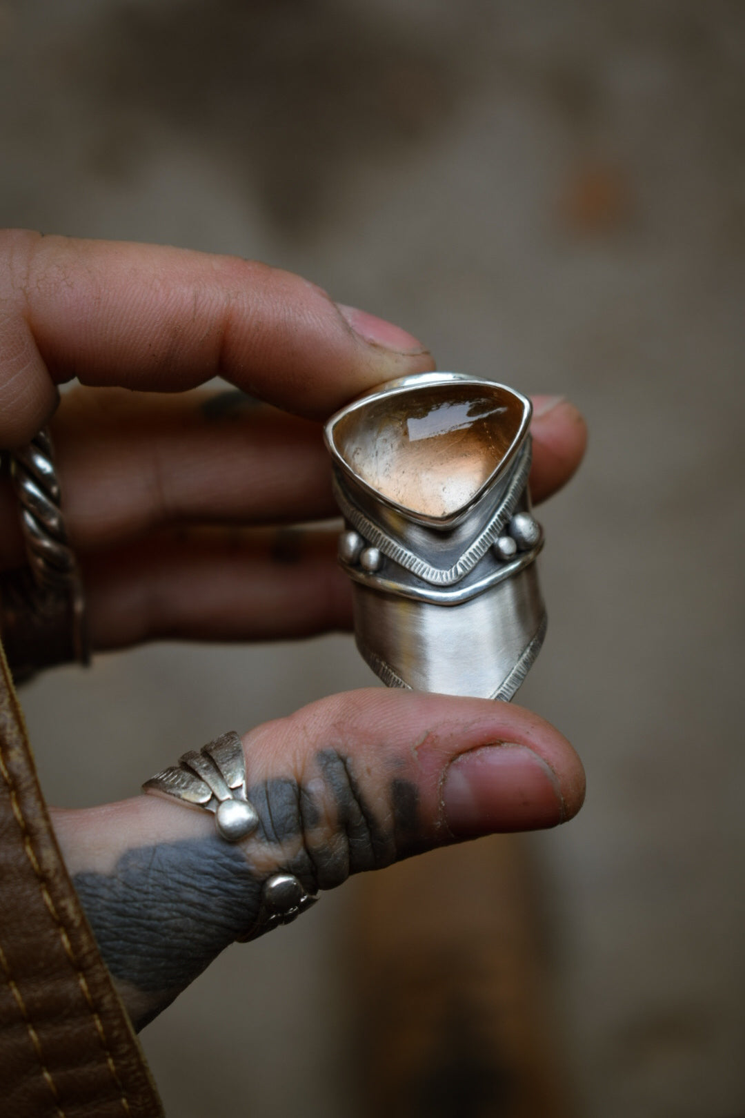 IMPÉRIALE - Bague réglable Topaze Impériale