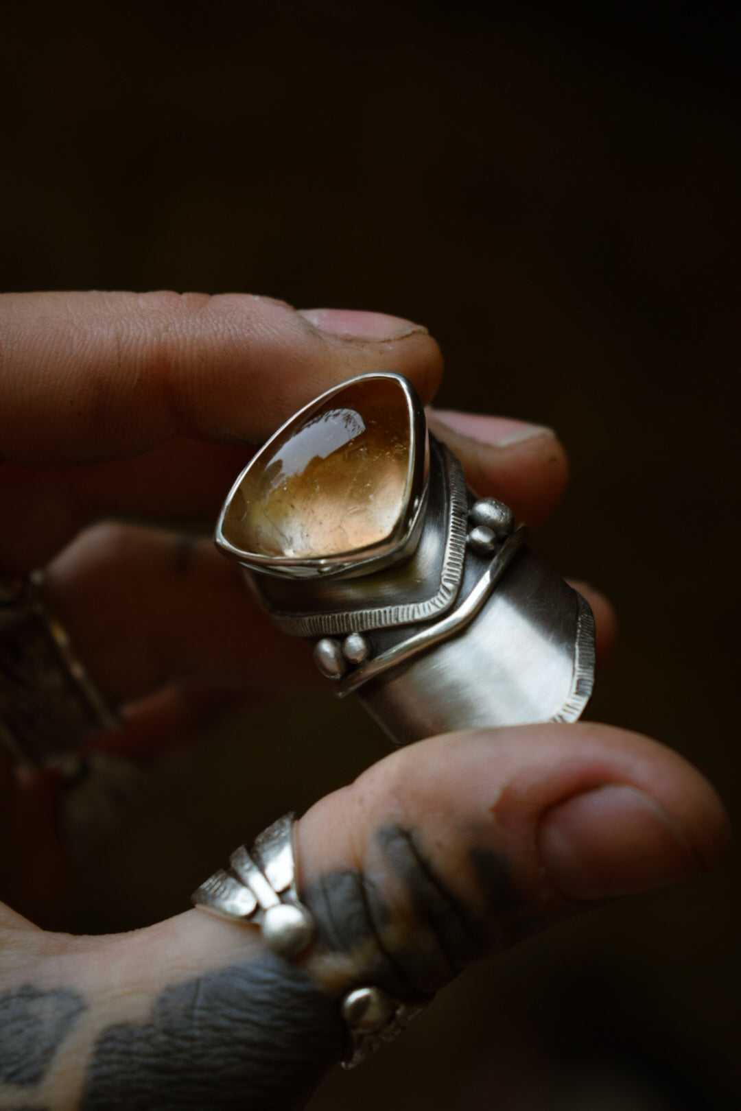IMPÉRIALE - Bague réglable Topaze Impériale