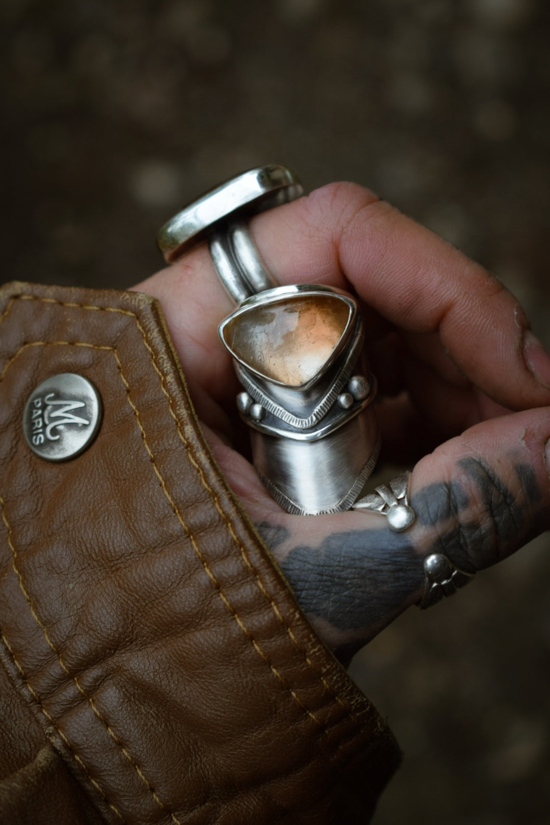 IMPÉRIALE - Bague réglable Topaze Impériale