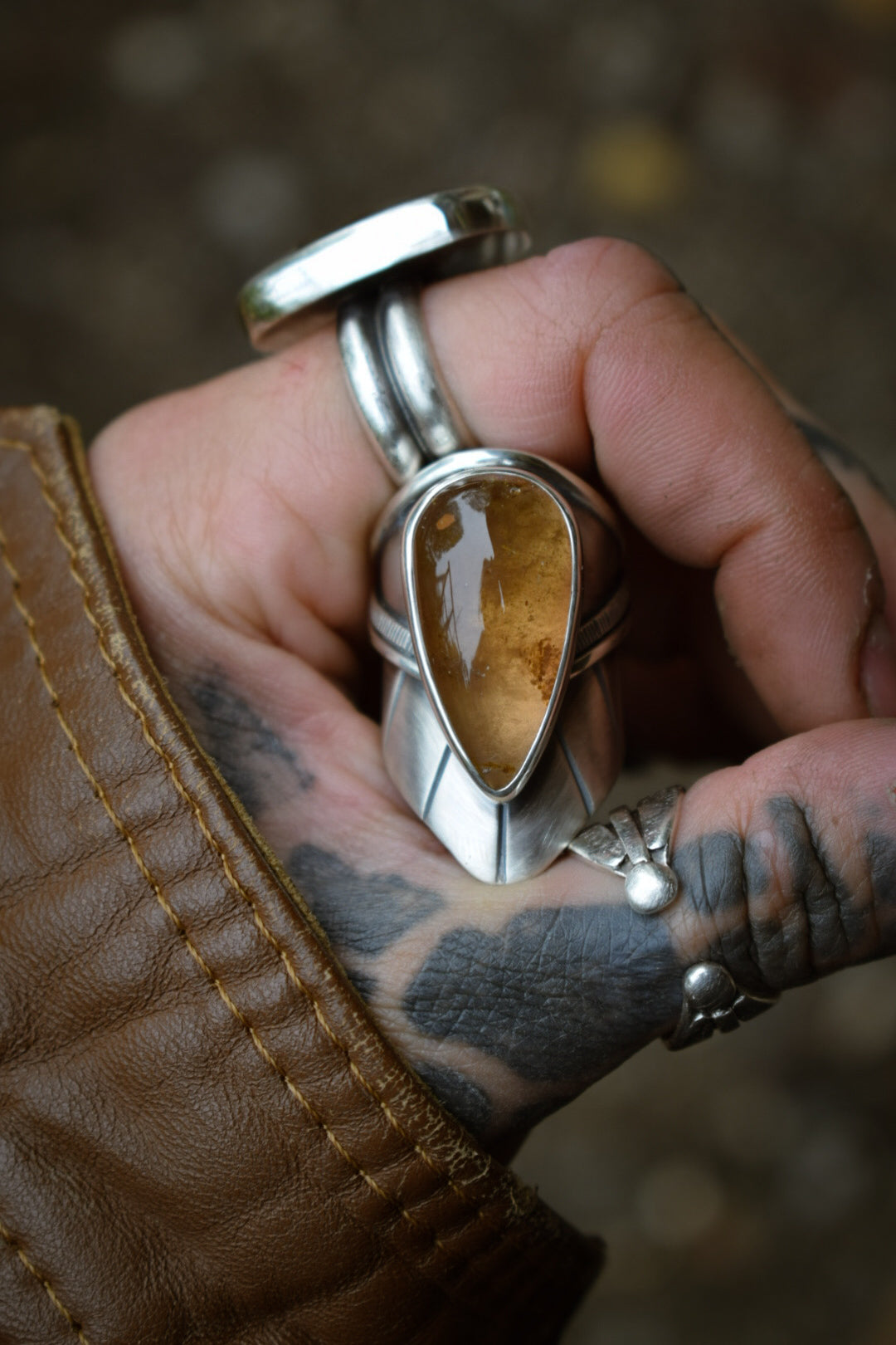 IMPÉRIALE - Bague réglable Topaze Impériale