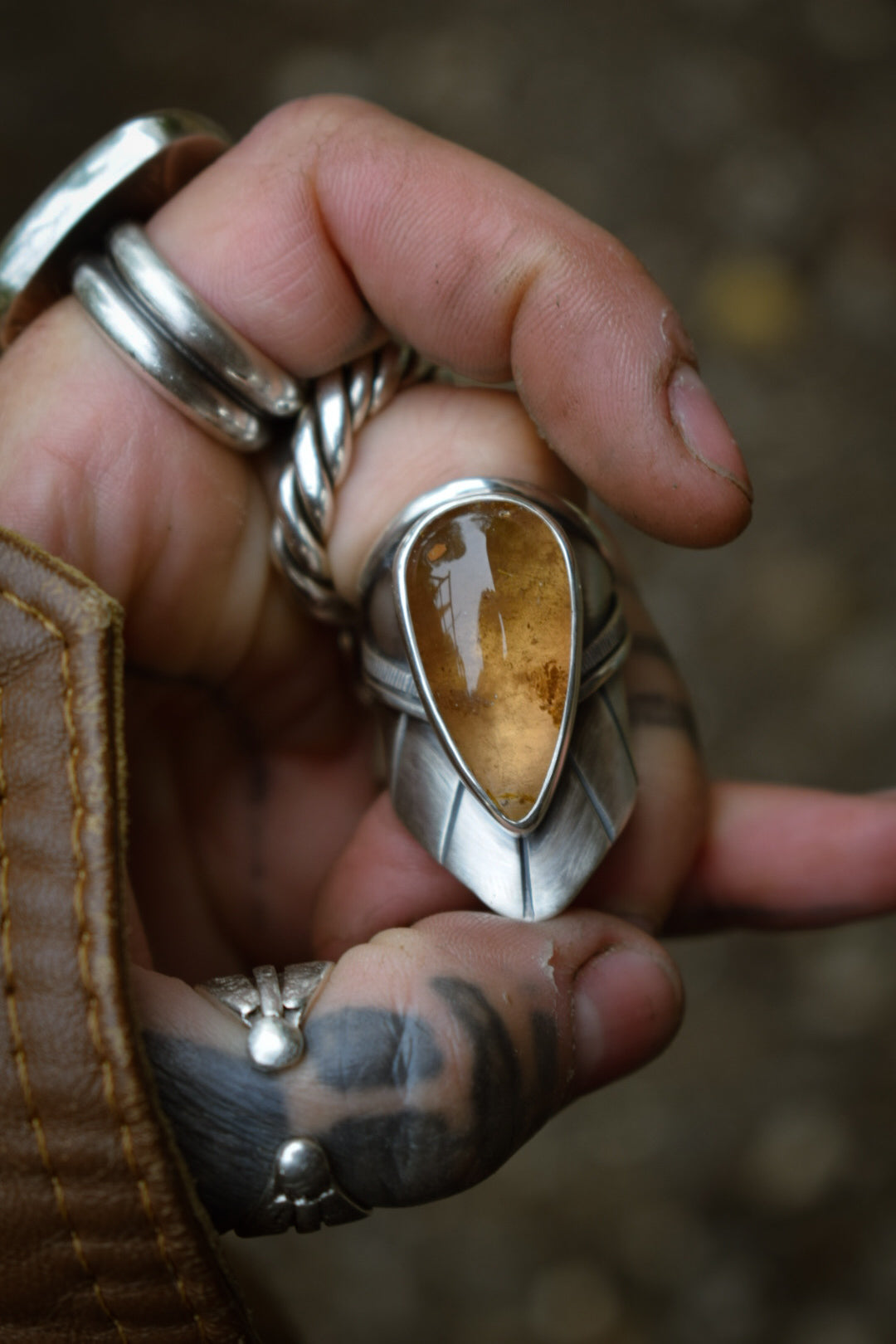 IMPÉRIALE - Bague réglable Topaze Impériale