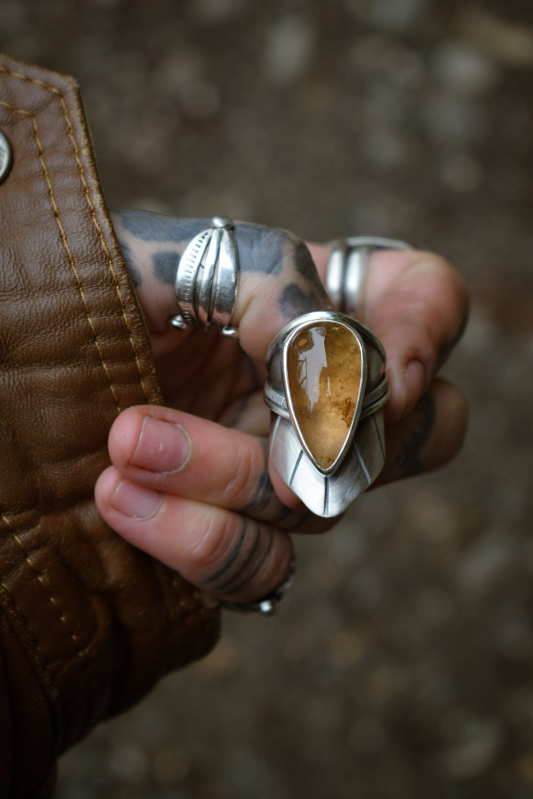 IMPÉRIALE - Bague réglable Topaze Impériale