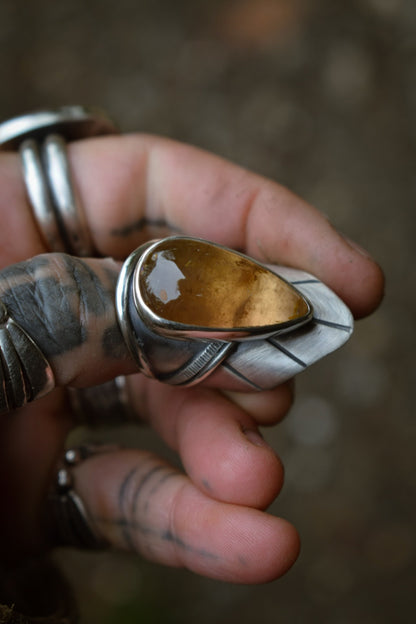 IMPÉRIALE - Bague réglable Topaze Impériale