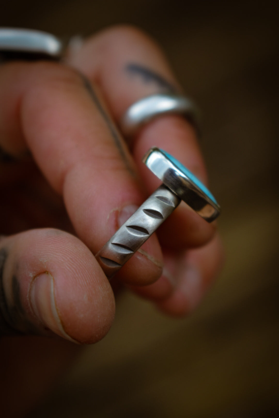 SUMMER - Bague T58 en Argent & Turquoise Blue Bird