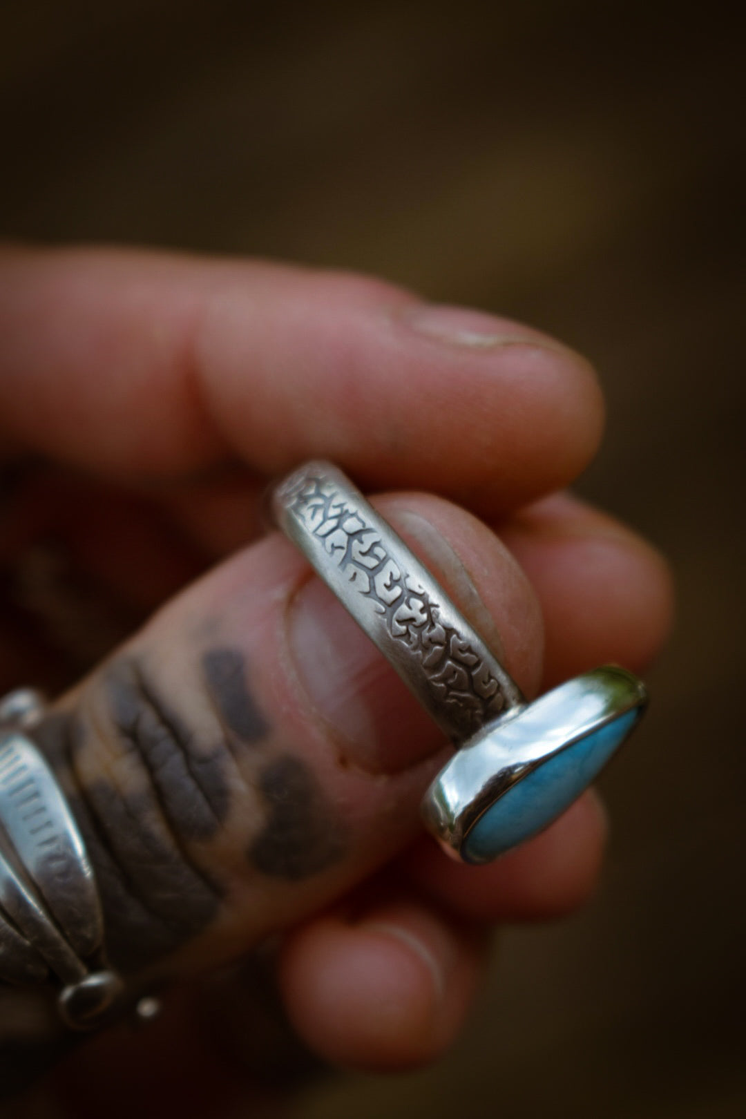 SUMMER - Bague T61 en Argent & Turquoise Blue Bird