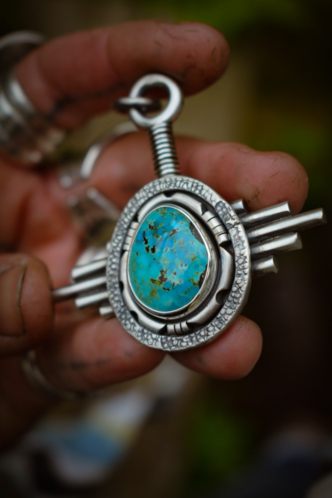 STARGATE - Pendentif Turquoise Kingman