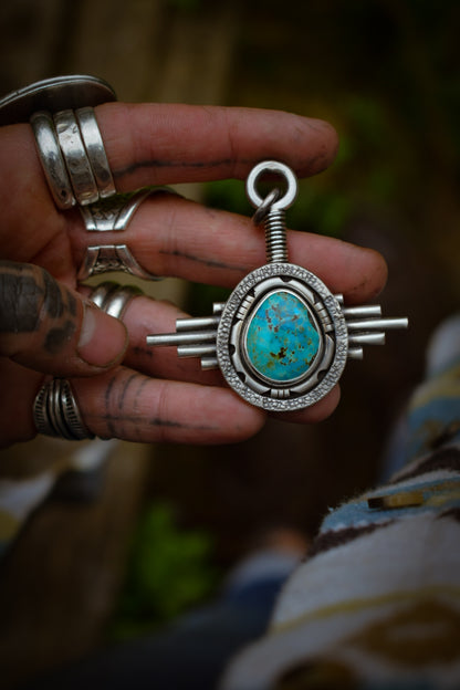 STARGATE - Pendentif Turquoise Kingman