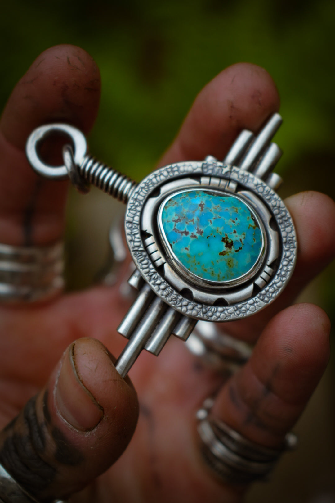 STARGATE - Pendentif Turquoise Kingman
