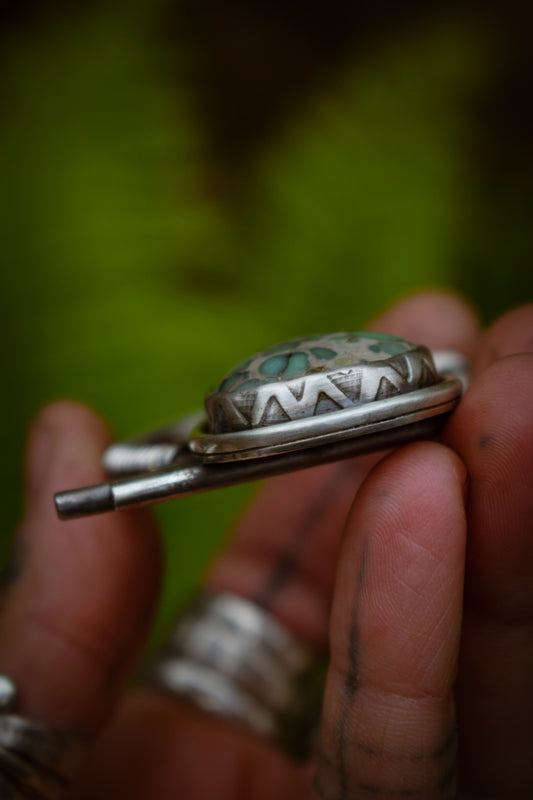 TRIBAL - Pendentif Variscite Desert Bloom