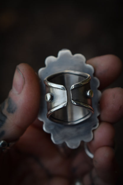 GLACIAL - Bague en Argent & Péristérite