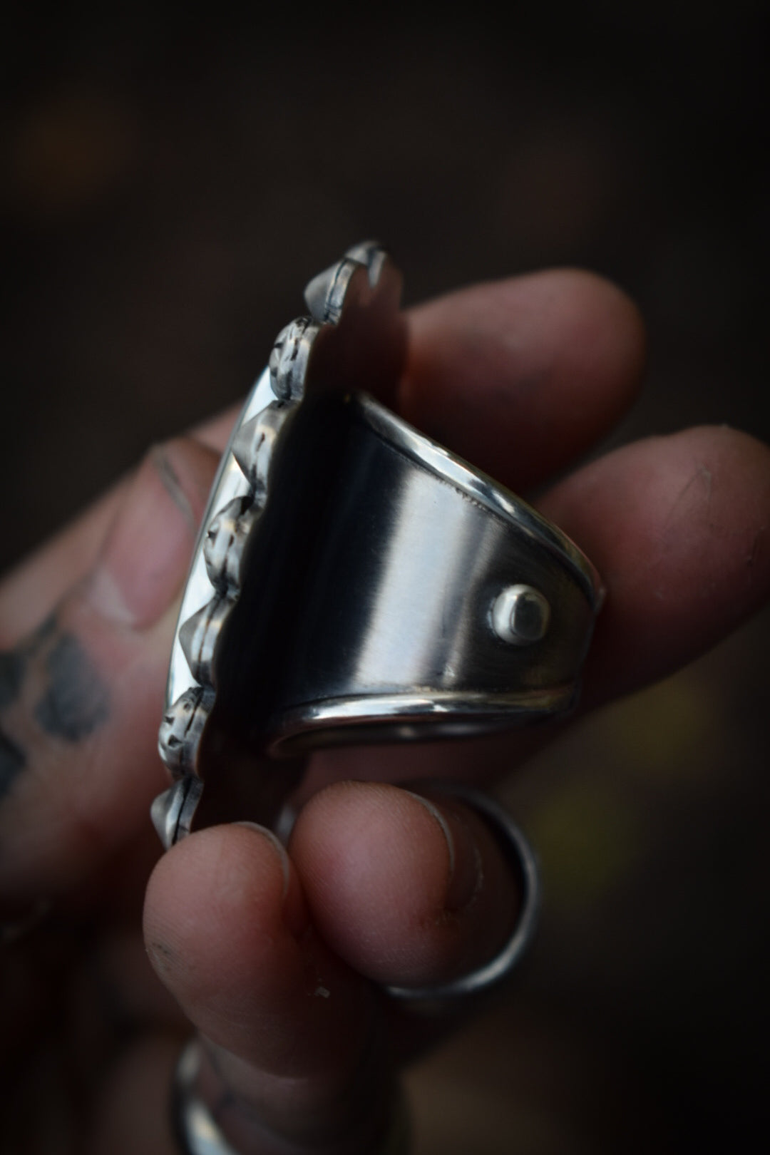 GLACIAL - Bague en Argent & Péristérite