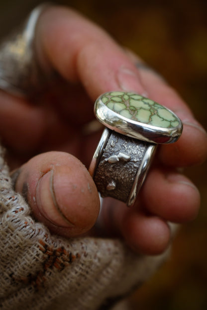 DAMALE - Bague T54 en Argent & Variscite Damale