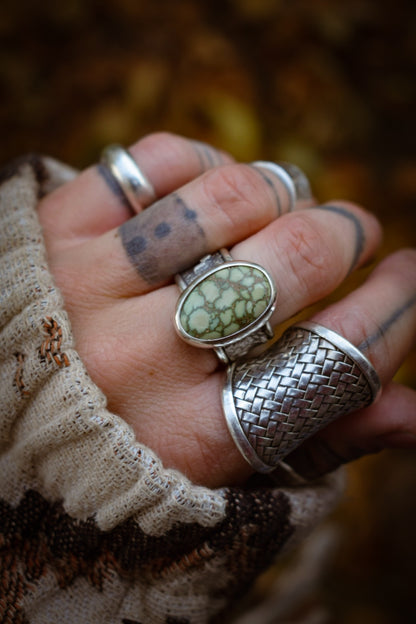 DAMALE - Bague T54 en Argent & Variscite Damale