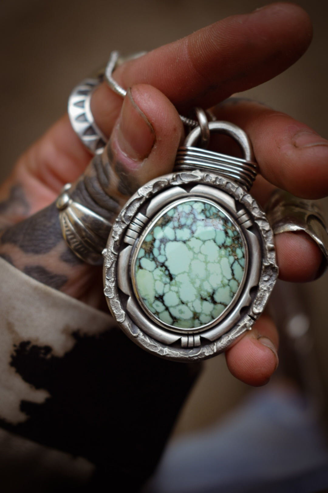 RAW - Pendentif Variscite Angel Wing