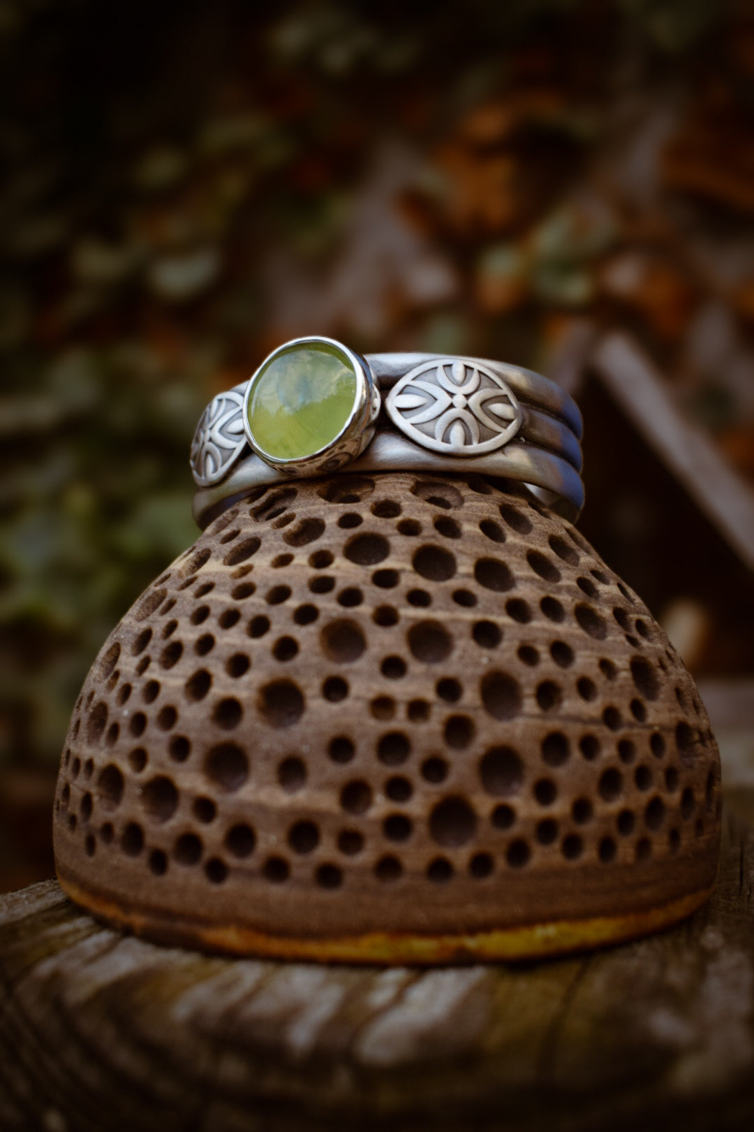 RIVIÈRE - Bracelet en Argent & Prehnite