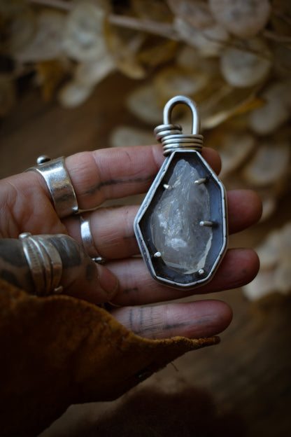 RUSTICA - Pendentif en Argent & Quartz