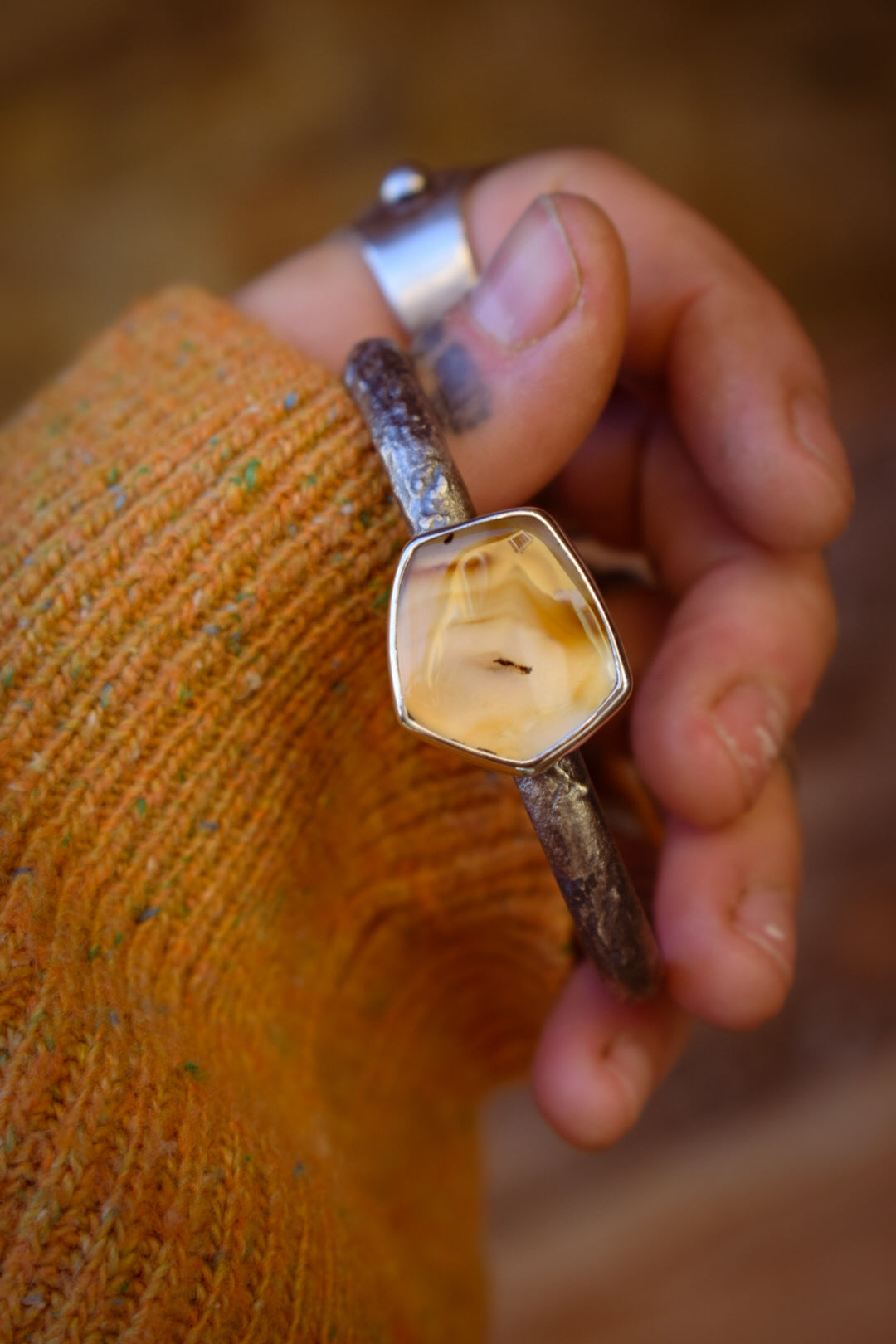 CANDYSHOP - Bracelet en Argent & Agate du Montana