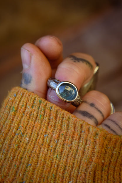 CANDYSHOP - Bague T51 en Argent & Kyanite bleue