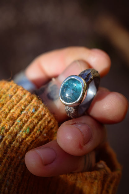 CANDYSHOP - Bague T51 en Argent & Kyanite bleue