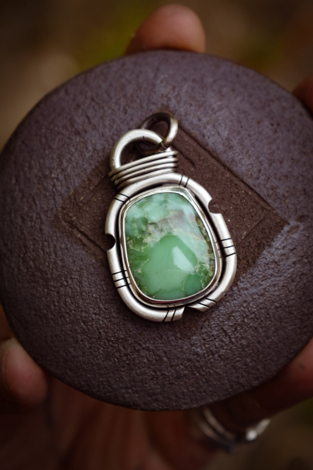 CARMEL - Pendentif Carmel Mountain Variscite