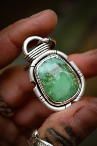 CARMEL - Pendentif Carmel Mountain Variscite