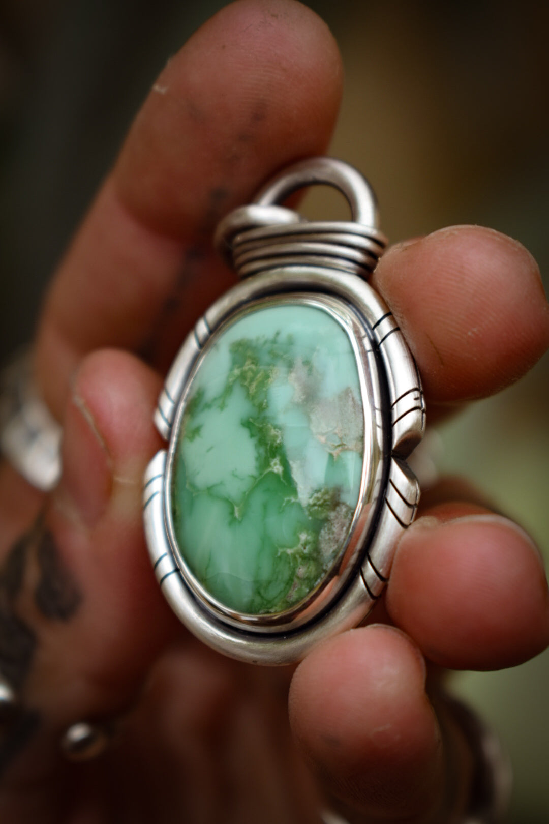 CARMEL - Pendentif Carmel Mountain Variscite