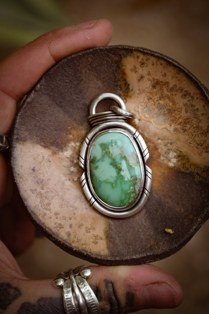CARMEL - Pendentif Carmel Mountain Variscite