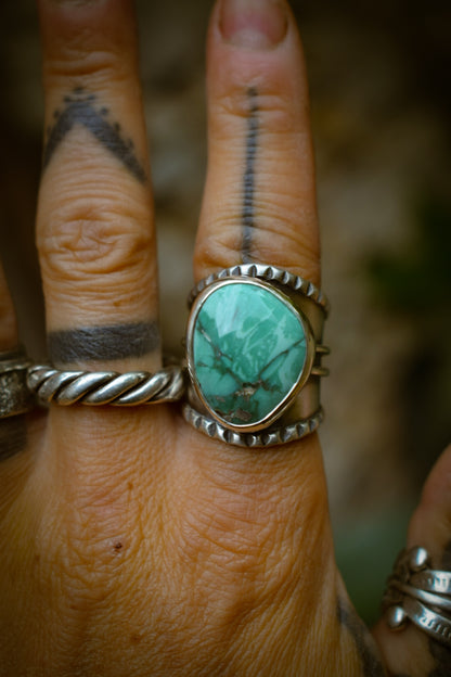 CARMEL - Bague réglable Carmel Mountain Variscite