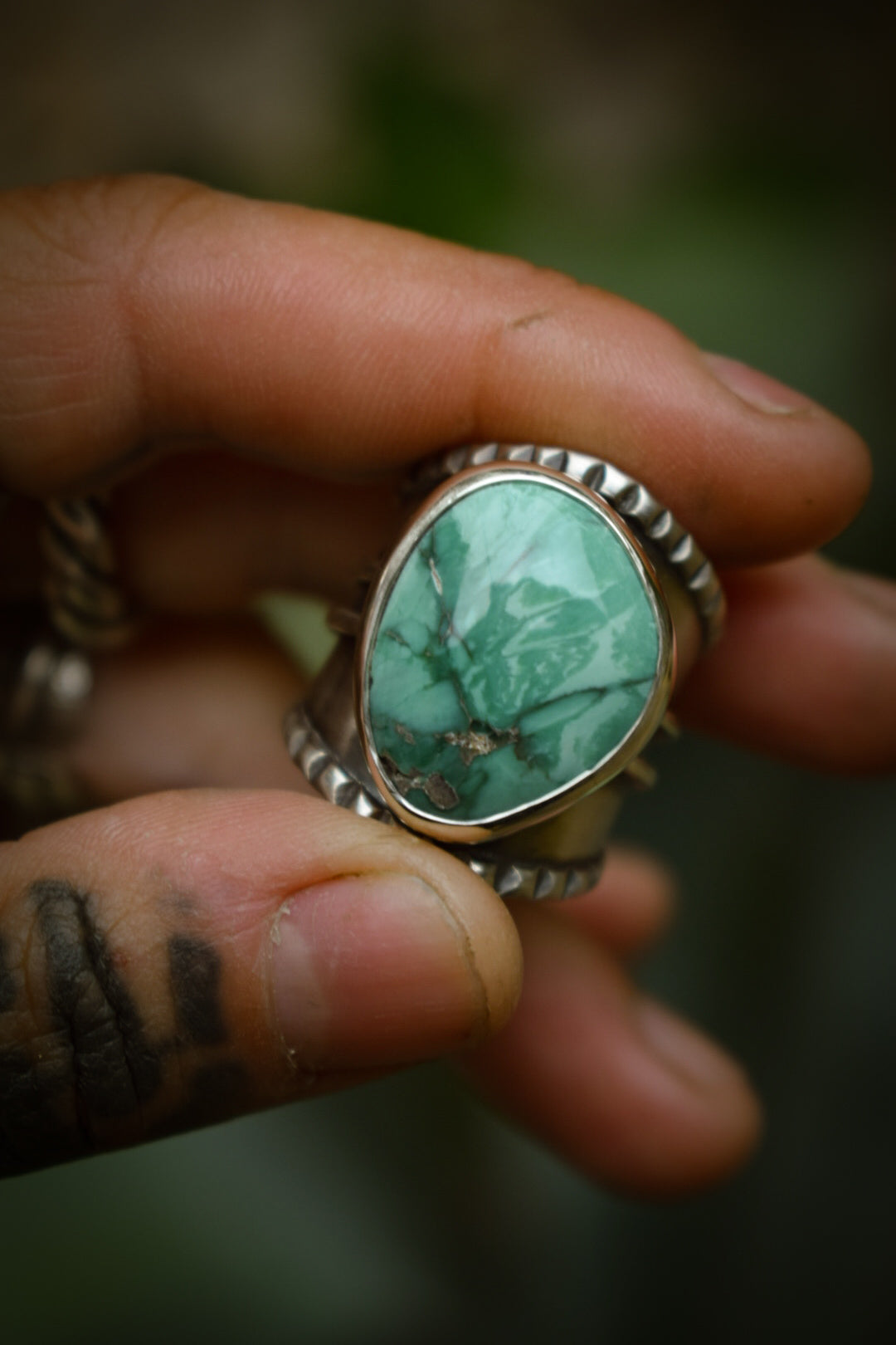 CARMEL - Bague réglable Carmel Mountain Variscite