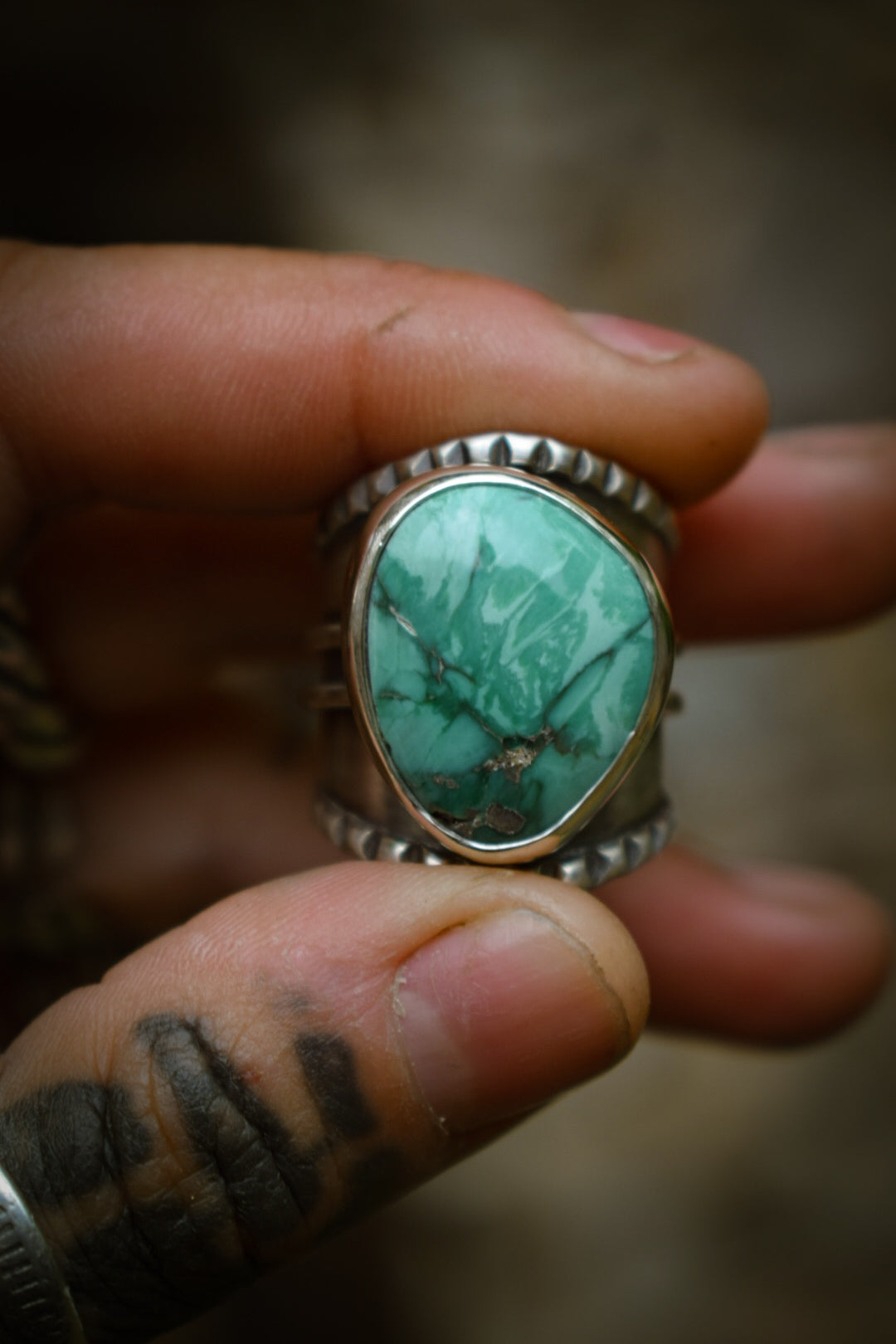 CARMEL - Bague réglable Carmel Mountain Variscite