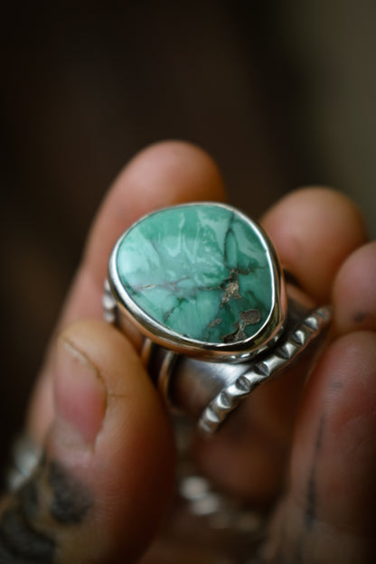 CARMEL - Bague réglable Carmel Mountain Variscite