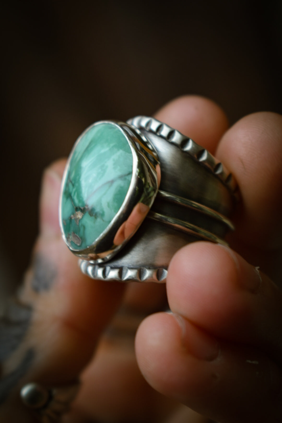 CARMEL - Bague réglable Carmel Mountain Variscite