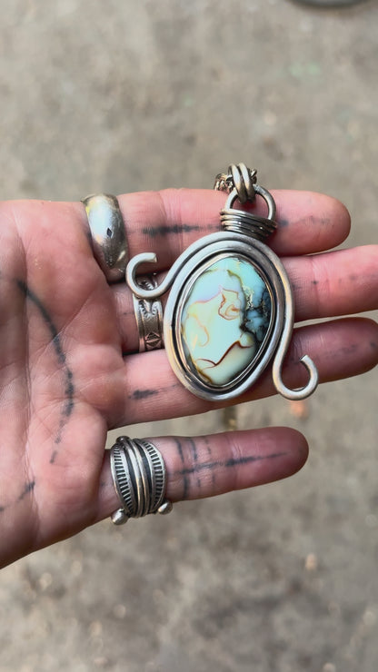 RARETÉ - Pendentif Variscite Aloé