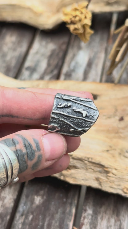 BRUT - Bague texturée T55
