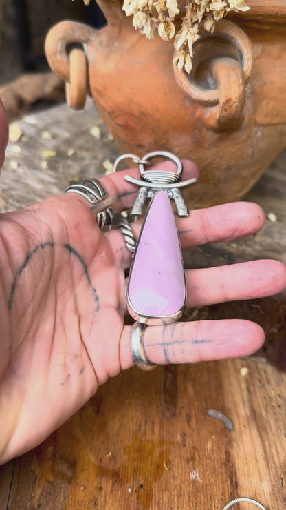 PHOSPO - Pendentif en Argent & Phosphosidérite