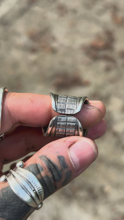 GEOMETRY - Bague réglable en Argent