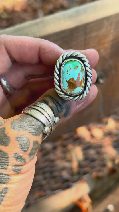ROYSTON - Bague réglable Turquoise Royston
