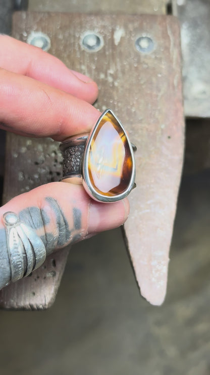 MONTANA - Bague Agate du Montana T57