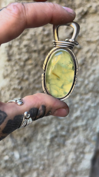 RIVIÈRE - Pendentif Prehnite