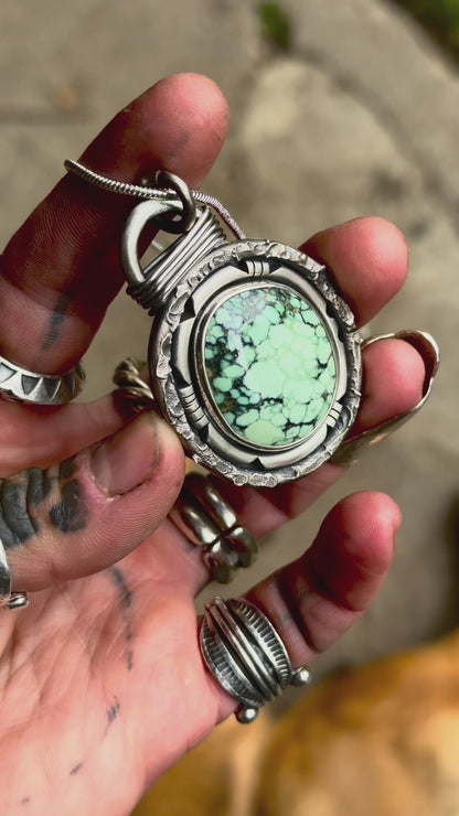 RAW - Pendentif Variscite Angel Wing