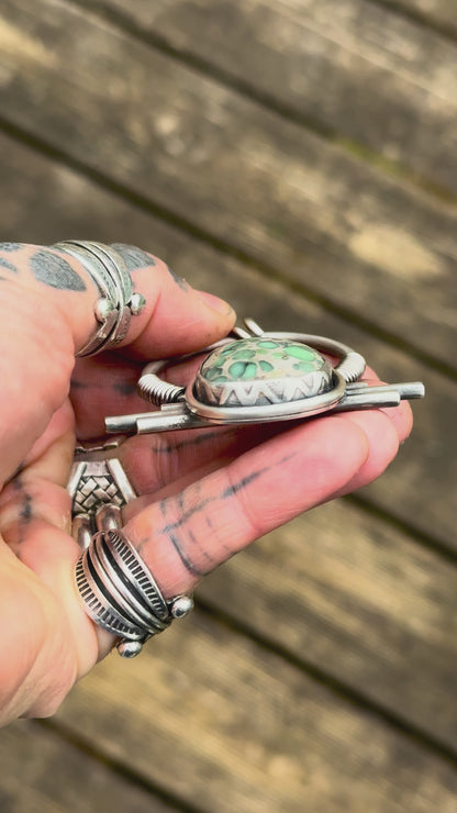 TRIBAL - Pendentif Variscite Desert Bloom