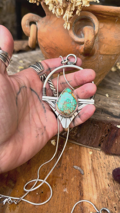 STARGATE - Pendentif en Argent & Turquoise Royston