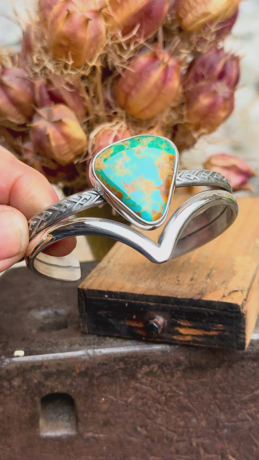 ROYSTON - Bracelet en Argent & Turquoise Royston