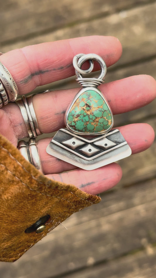 ROYSTON - Pendentif en Argent & Turquoise Royston