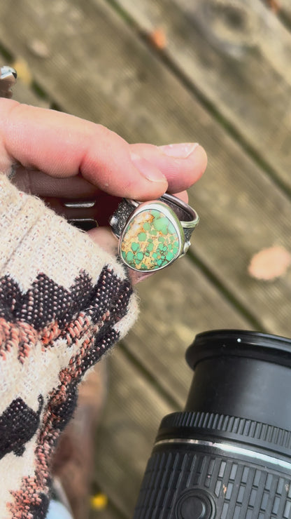 ROYSTON - Bague T56,5 en Argent & Turquoise Royston