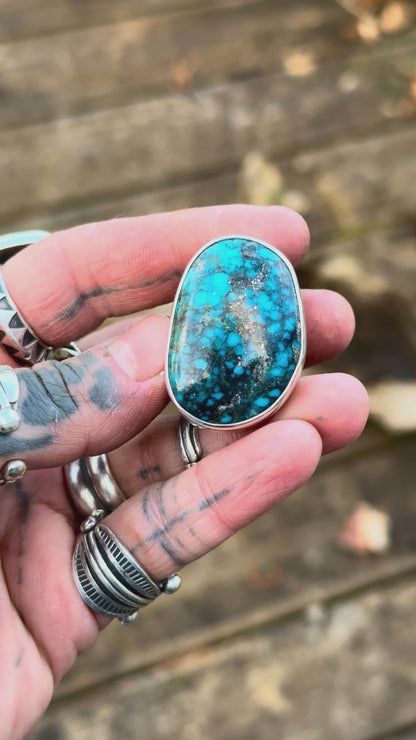 KINGMAN - Bague T56 en Argent & Turquoise Kingman